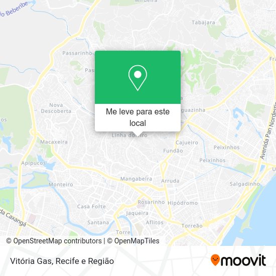 Vitória Gas mapa