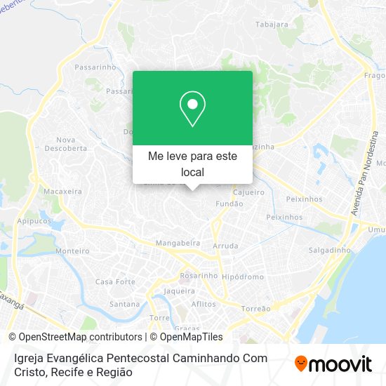 Igreja Evangélica Pentecostal Caminhando Com Cristo mapa