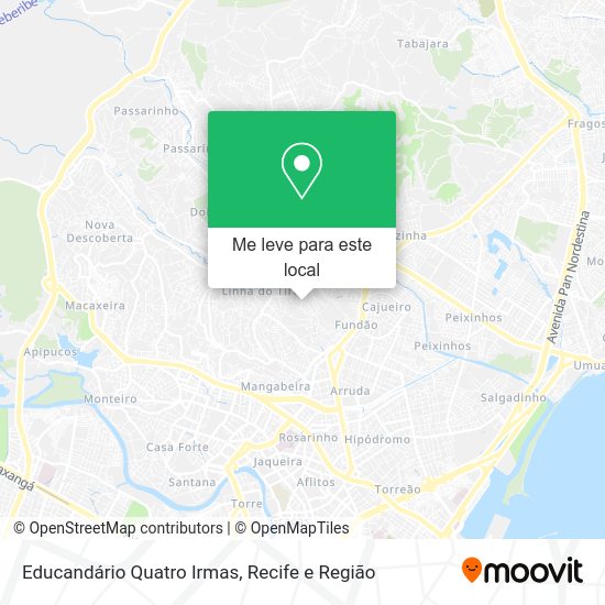 Educandário Quatro Irmas mapa
