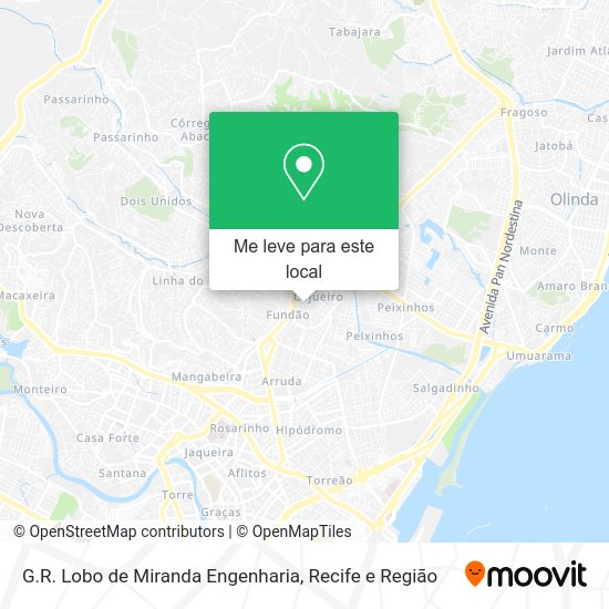 G.R. Lobo de Miranda Engenharia mapa