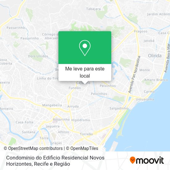 Condomínio do Edificio Residencial Novos Horizontes mapa