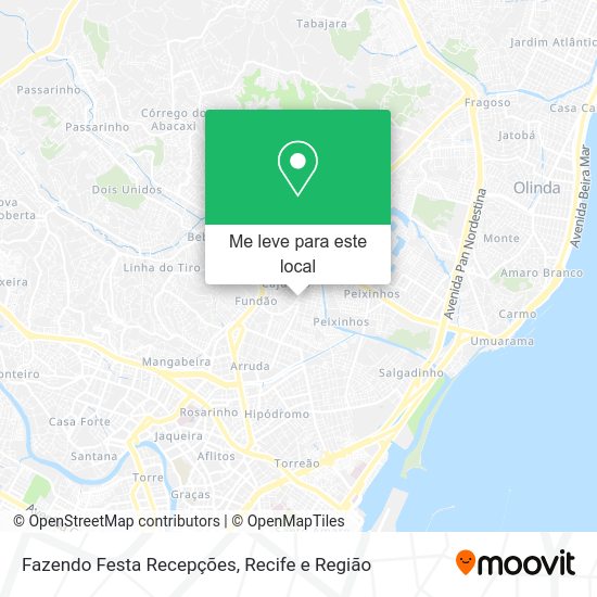 Fazendo Festa Recepções mapa