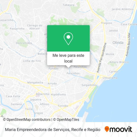 Maria Empreendedora de Serviços mapa