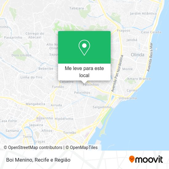Boi Menino mapa