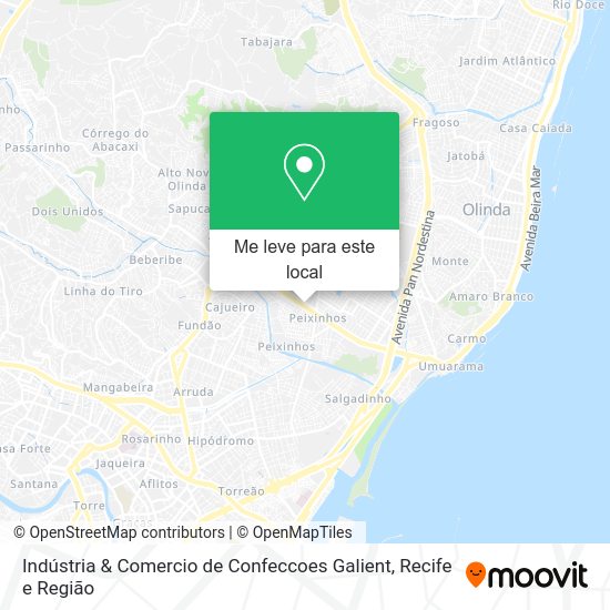 Indústria & Comercio de Confeccoes Galient mapa