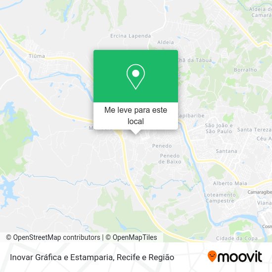Inovar Gráfica e Estamparia mapa
