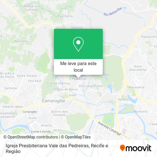 Igreja Presbiteriana Vale das Pedreiras mapa