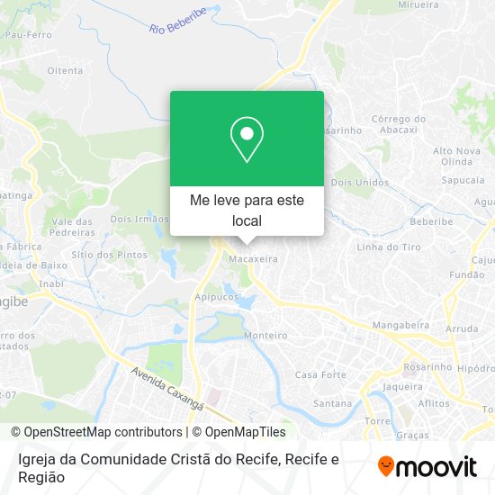 Igreja da Comunidade Cristã do Recife mapa