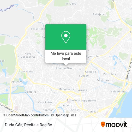 Duda Gás mapa