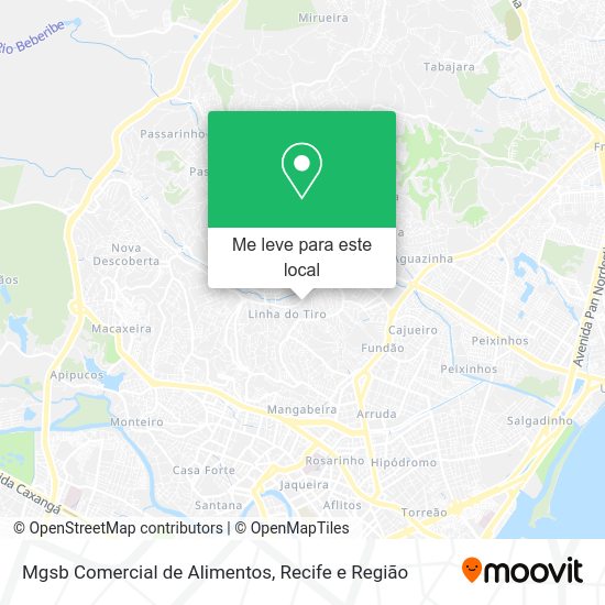 Mgsb Comercial de Alimentos mapa