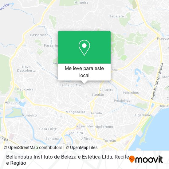 Bellanostra Instituto de Beleza e Estética Ltda mapa