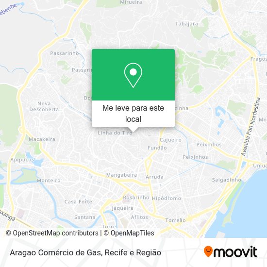 Aragao Comércio de Gas mapa