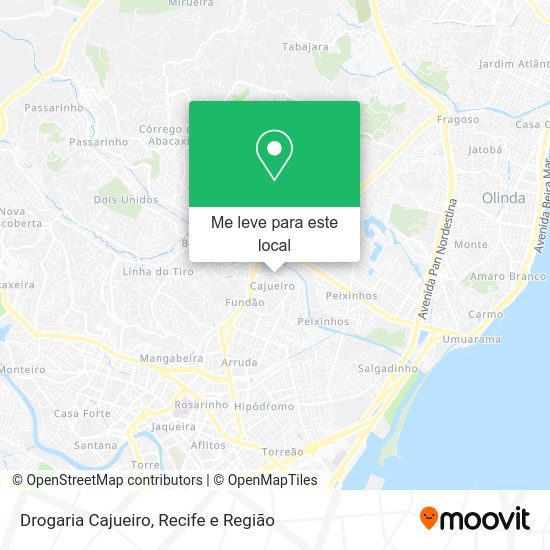 Drogaria Cajueiro mapa