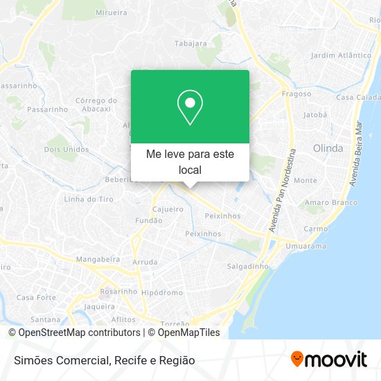 Simões Comercial mapa