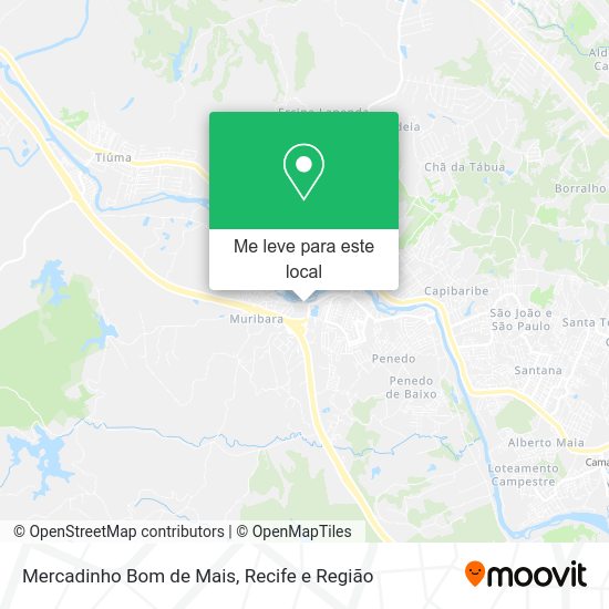 Mercadinho Bom de Mais mapa