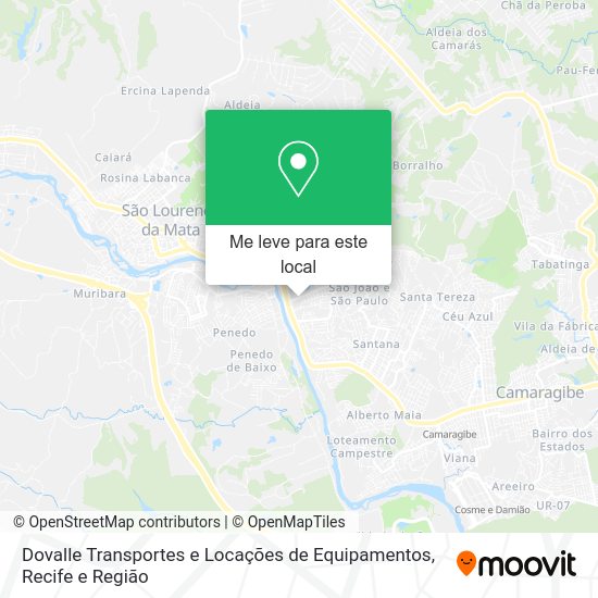 Dovalle Transportes e Locações de Equipamentos mapa