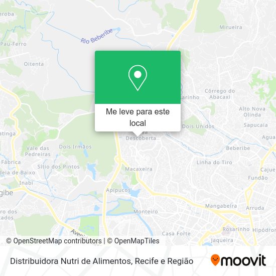 Distribuidora Nutri de Alimentos mapa