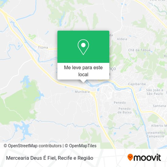 Mercearia Deus É Fiel mapa