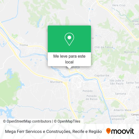 Mega Ferr Servicos e Construções mapa
