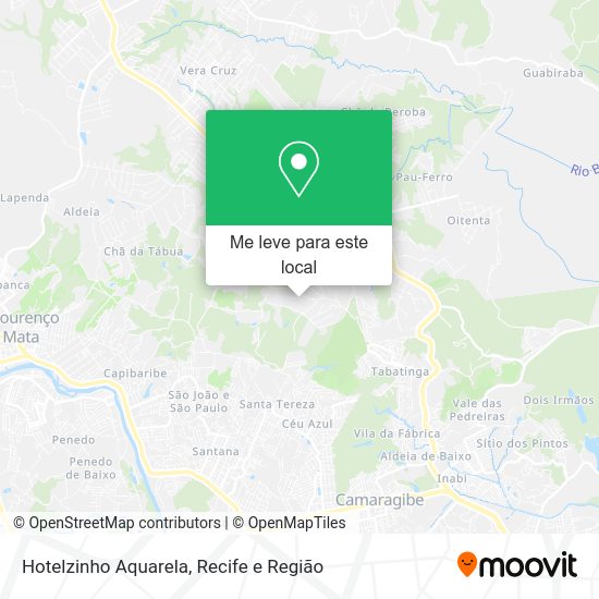 Hotelzinho Aquarela mapa