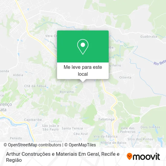 Arthur Construções e Materiais Em Geral mapa