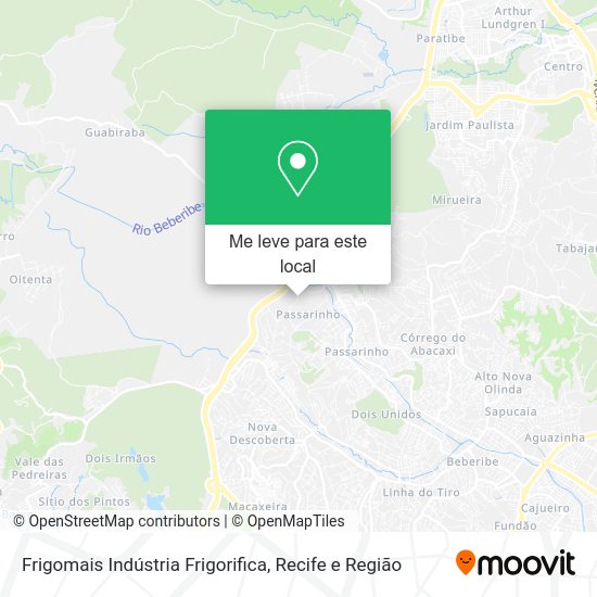Frigomais Indústria Frigorifica mapa
