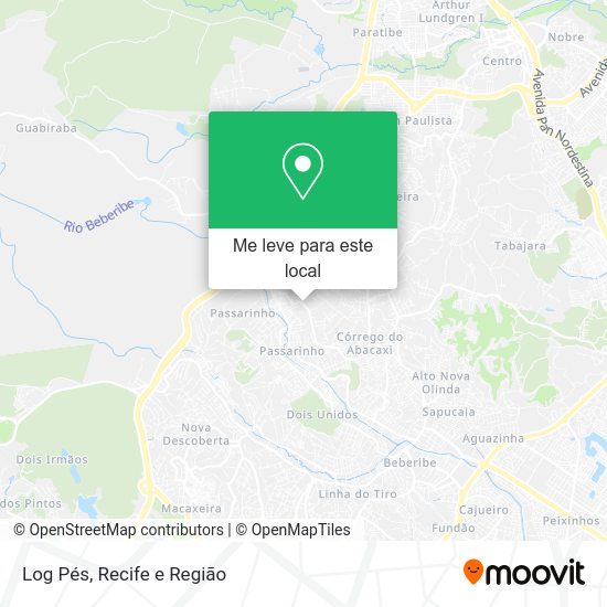 Log Pés mapa