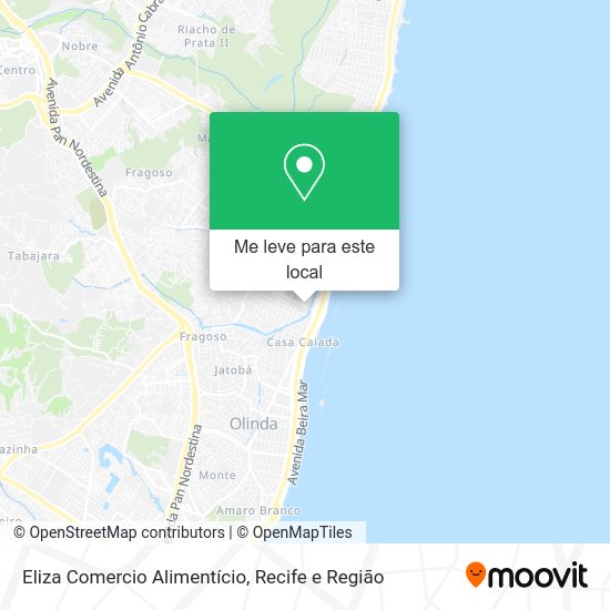 Eliza Comercio Alimentício mapa