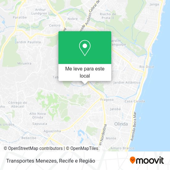 Transportes Menezes mapa