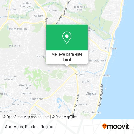 Arm Aços mapa