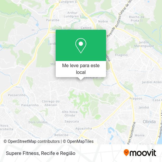 Supere Fitness mapa