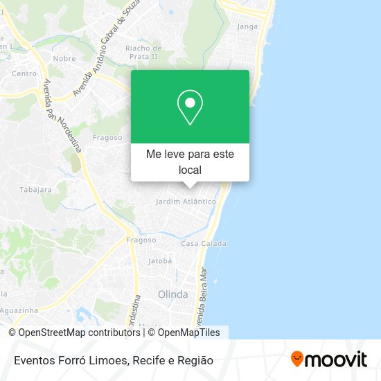 Eventos Forró Limoes mapa