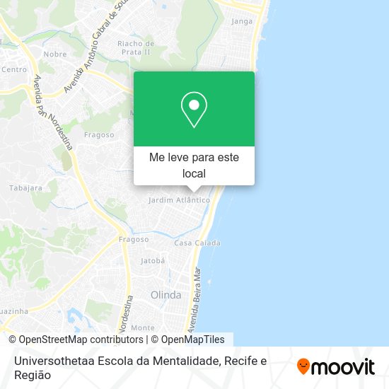 Universothetaa Escola da Mentalidade mapa