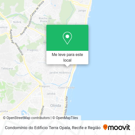Condomínio do Edificio Terra Opala mapa