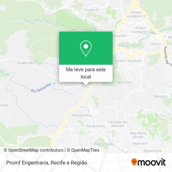 Proinf Engenharia mapa