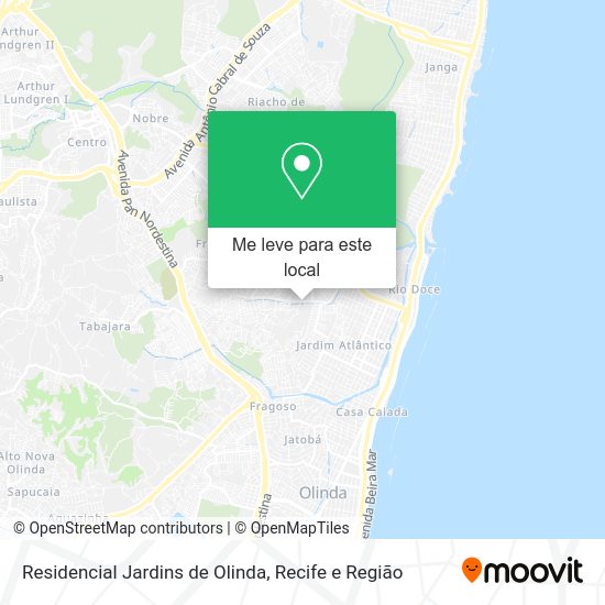 Residencial Jardins de Olinda mapa