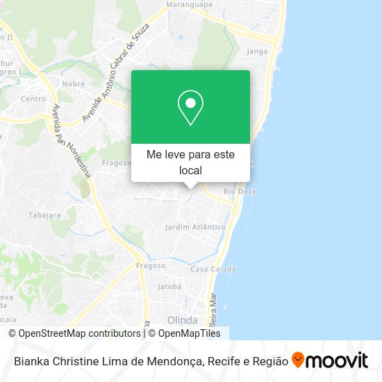 Bianka Christine Lima de Mendonça mapa