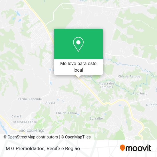 M G Premoldados mapa