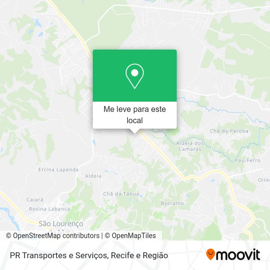 PR Transportes e Serviços mapa