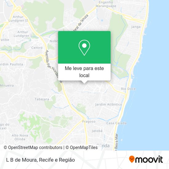 L B de Moura mapa