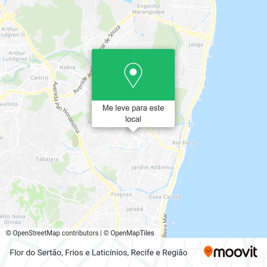 Flor do Sertão, Frios e Laticínios mapa