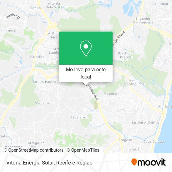 Vitória Energia Solar mapa