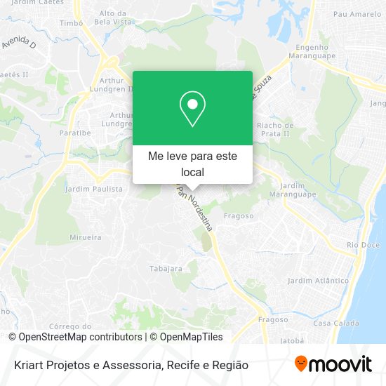 Kriart Projetos e Assessoria mapa