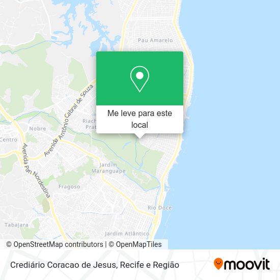Crediário Coracao de Jesus mapa