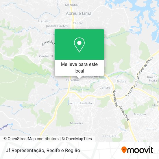 Jf Representação mapa