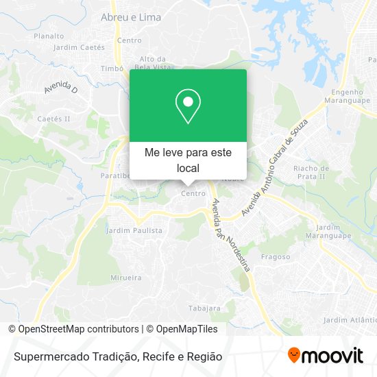 Supermercado Tradição mapa