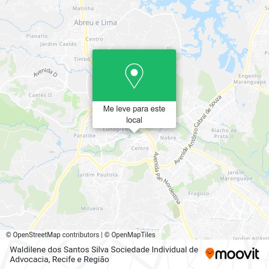 Waldilene dos Santos Silva Sociedade Individual de Advocacia mapa
