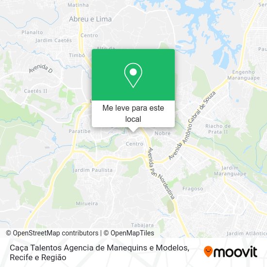 Caça Talentos Agencia de Manequins e Modelos mapa