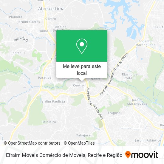 Efraim Moveis Comércio de Moveis mapa