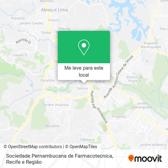 Sociedade Pernambucana de Farmacotecnica mapa